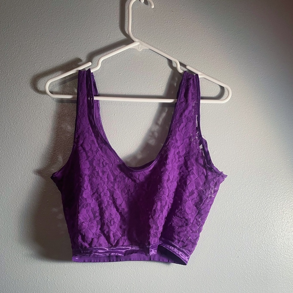 vintage lace crop top